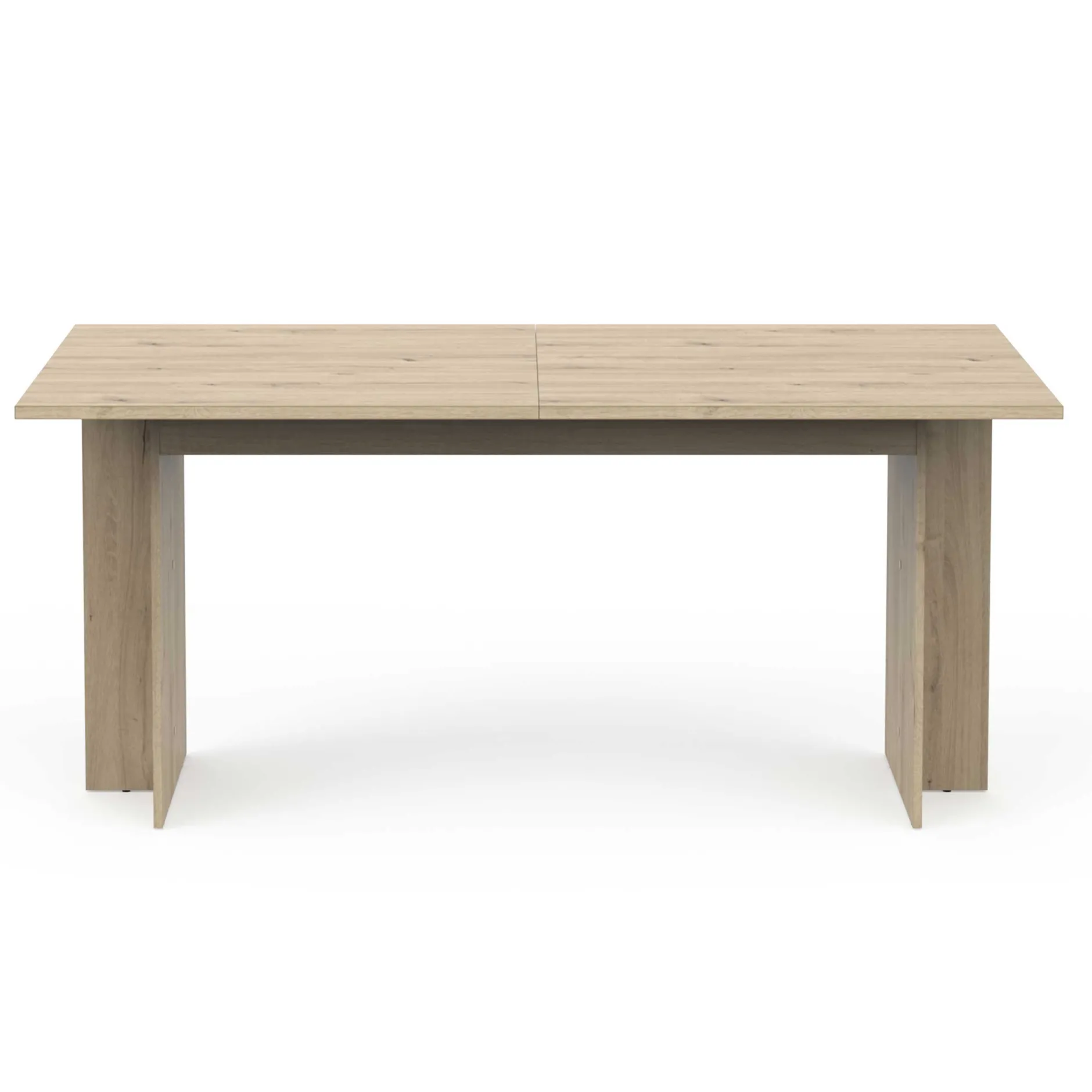 Leda Ausziehbarer Esstisch - 160/200x90x74cm - Eiche Dekor