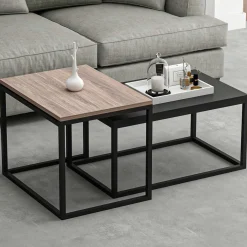 Leka Couchtisch | 100 % MELAMIN | Schwarz