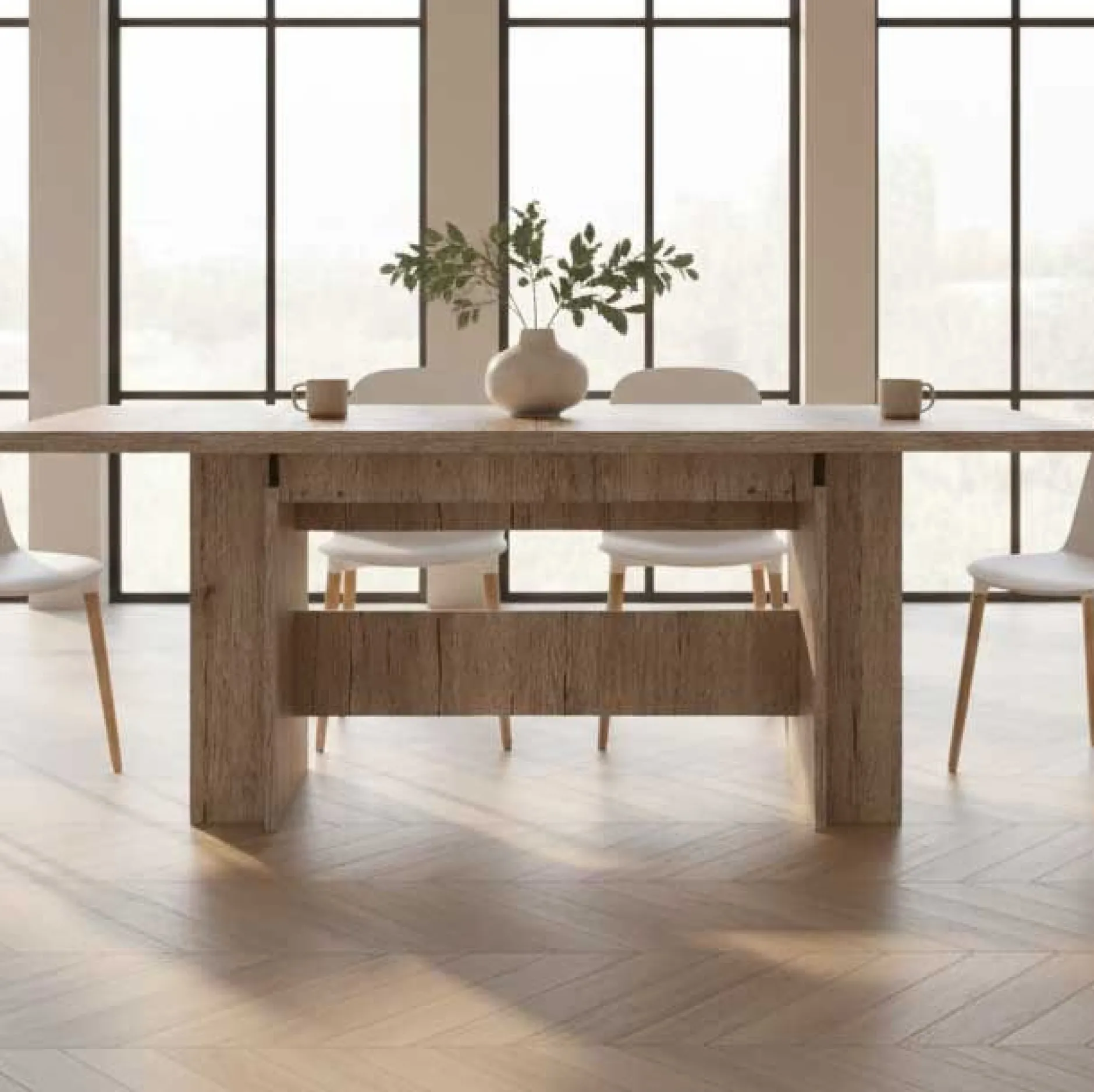 Lianna Esstisch 160/320x90 cm-Eiche sand