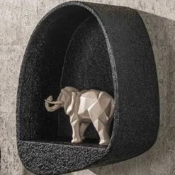 Licorice Wandregal 46x34 cm-flüssiges Metall
