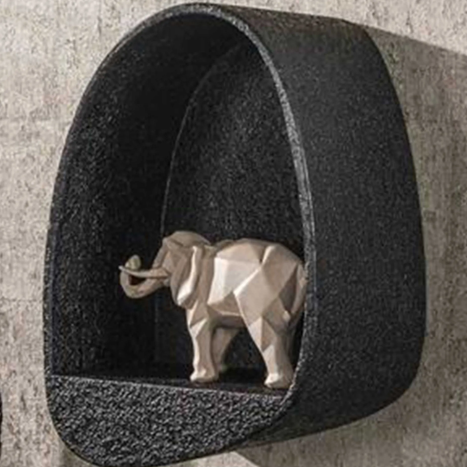 Licorice Wandregal 46x34 cm-flüssiges Metall