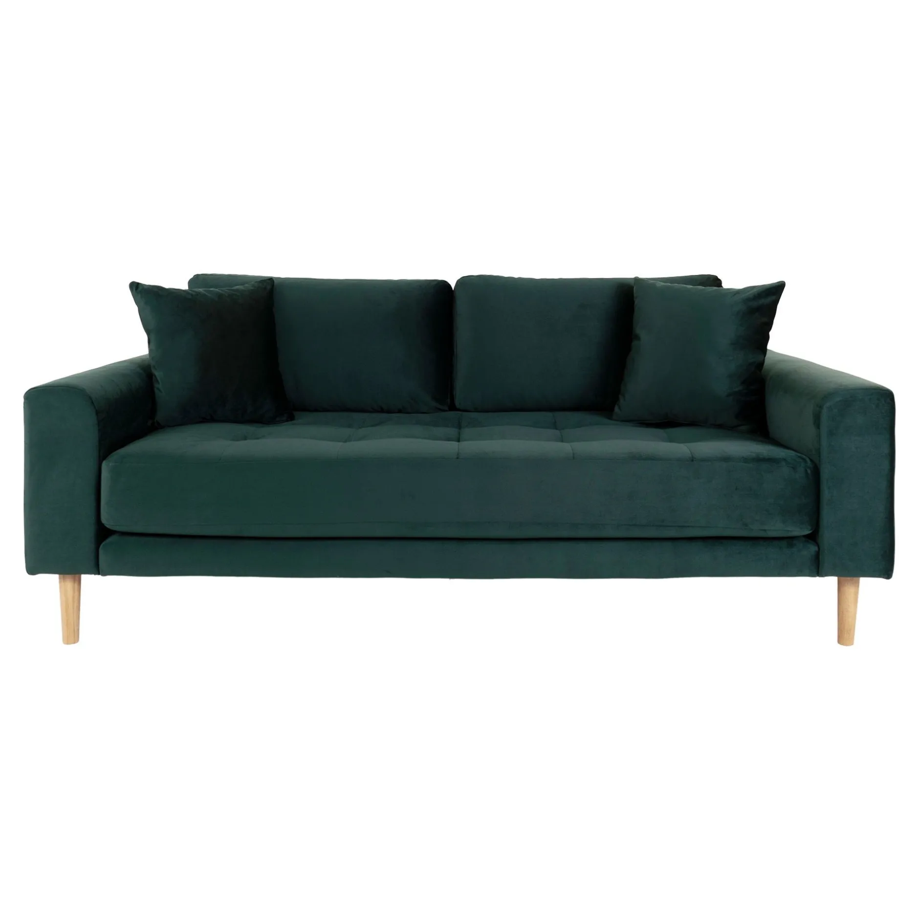 Lido 2.5 Sitzer Sofa in dunkelgrünem Samt