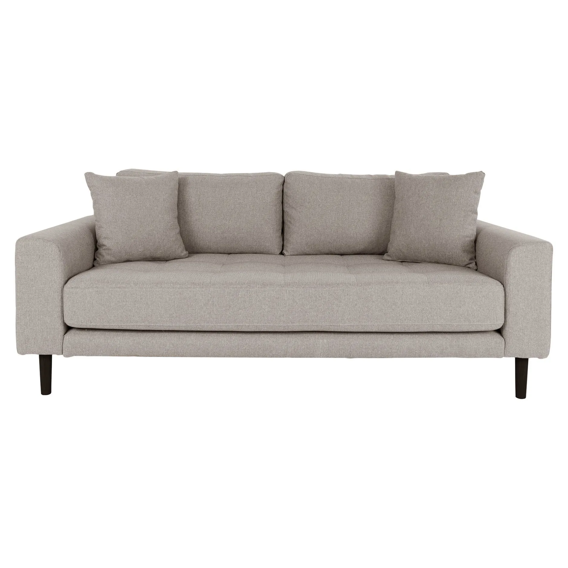 Lido 2,5 Sitzer Sofa - Stein mit 2 Kissen