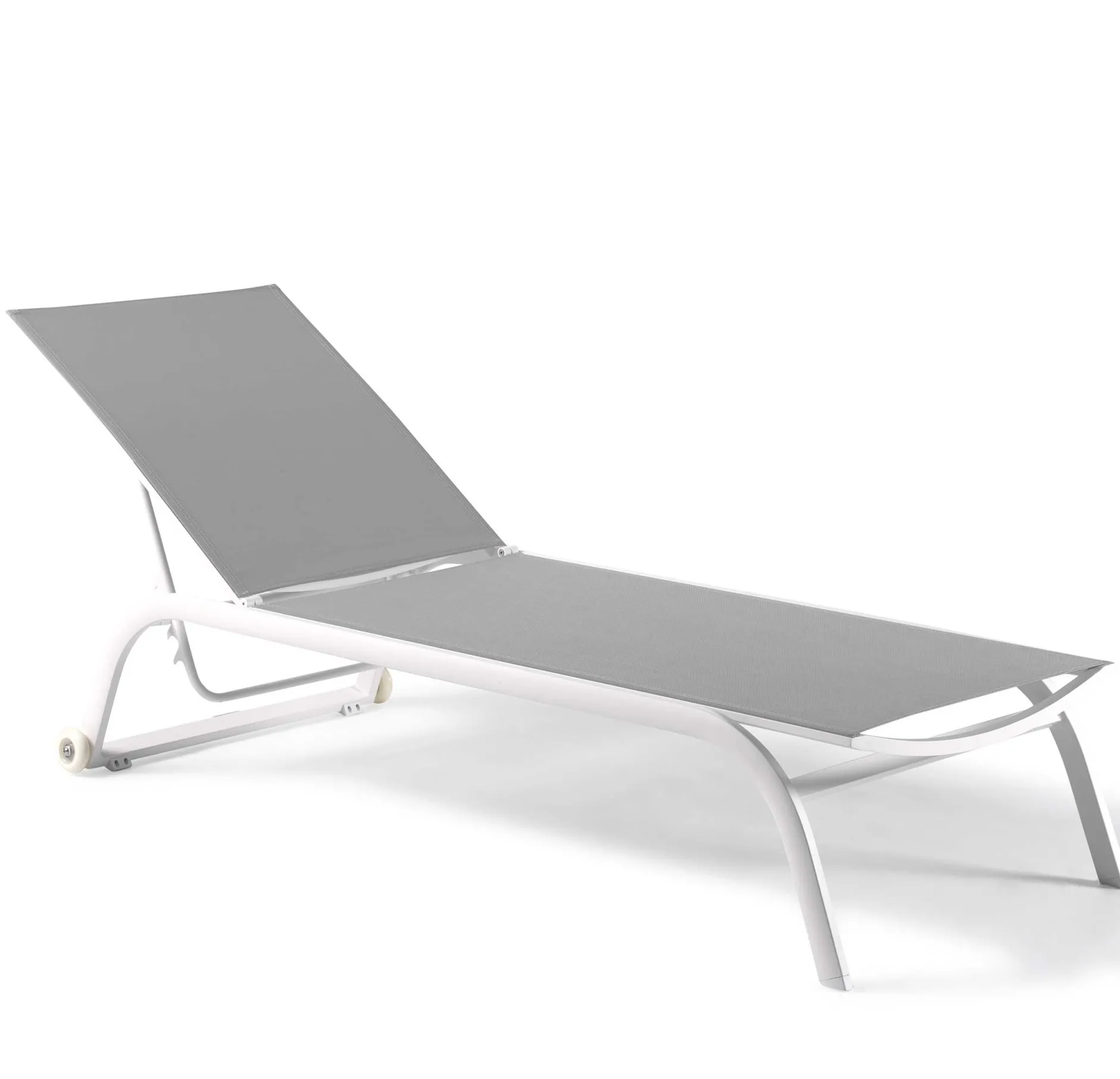 Liege Ebru gescova – Aluminium weiß matt – 71x190cm – silbergrau