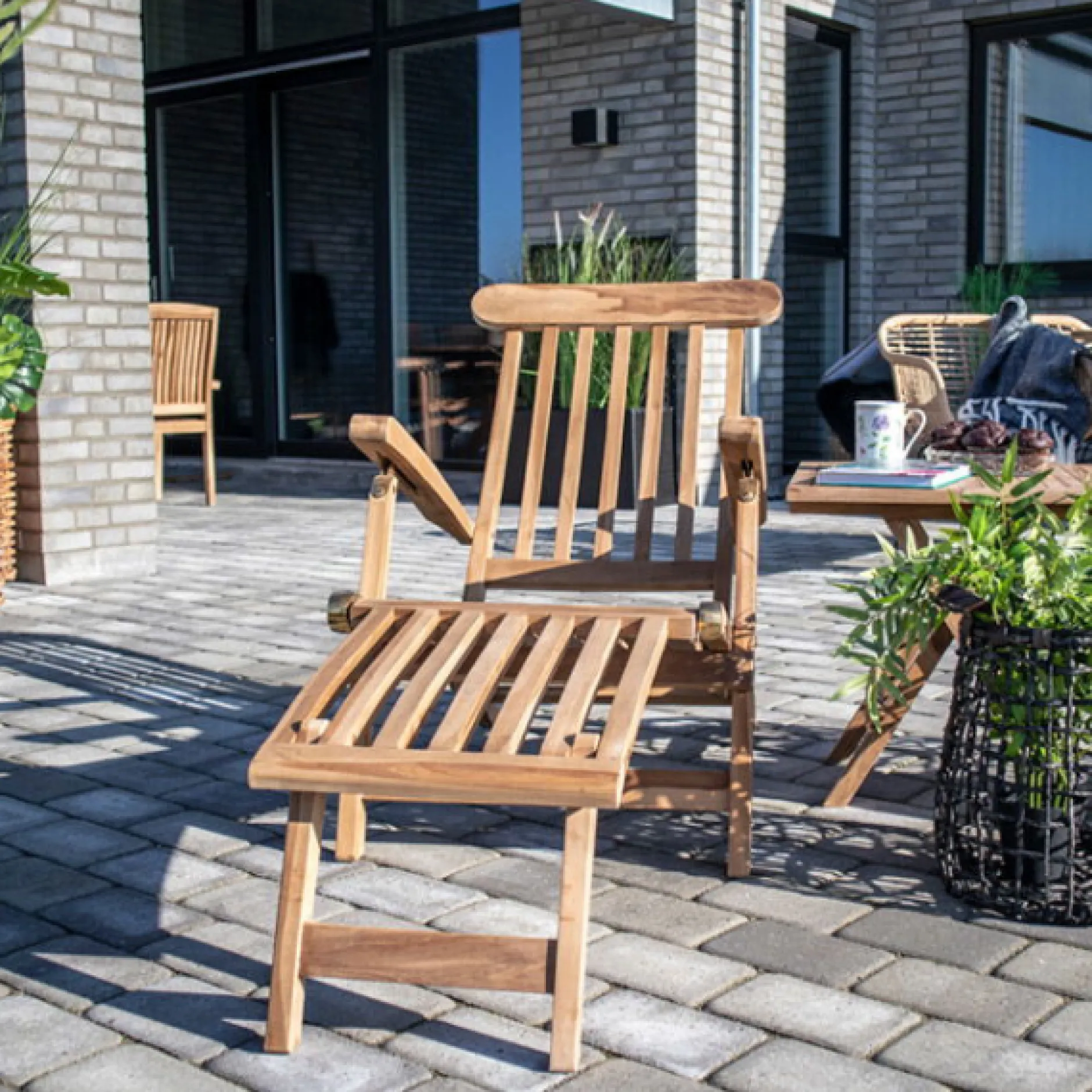 Liegestuhl Arrecife Teak - Natur