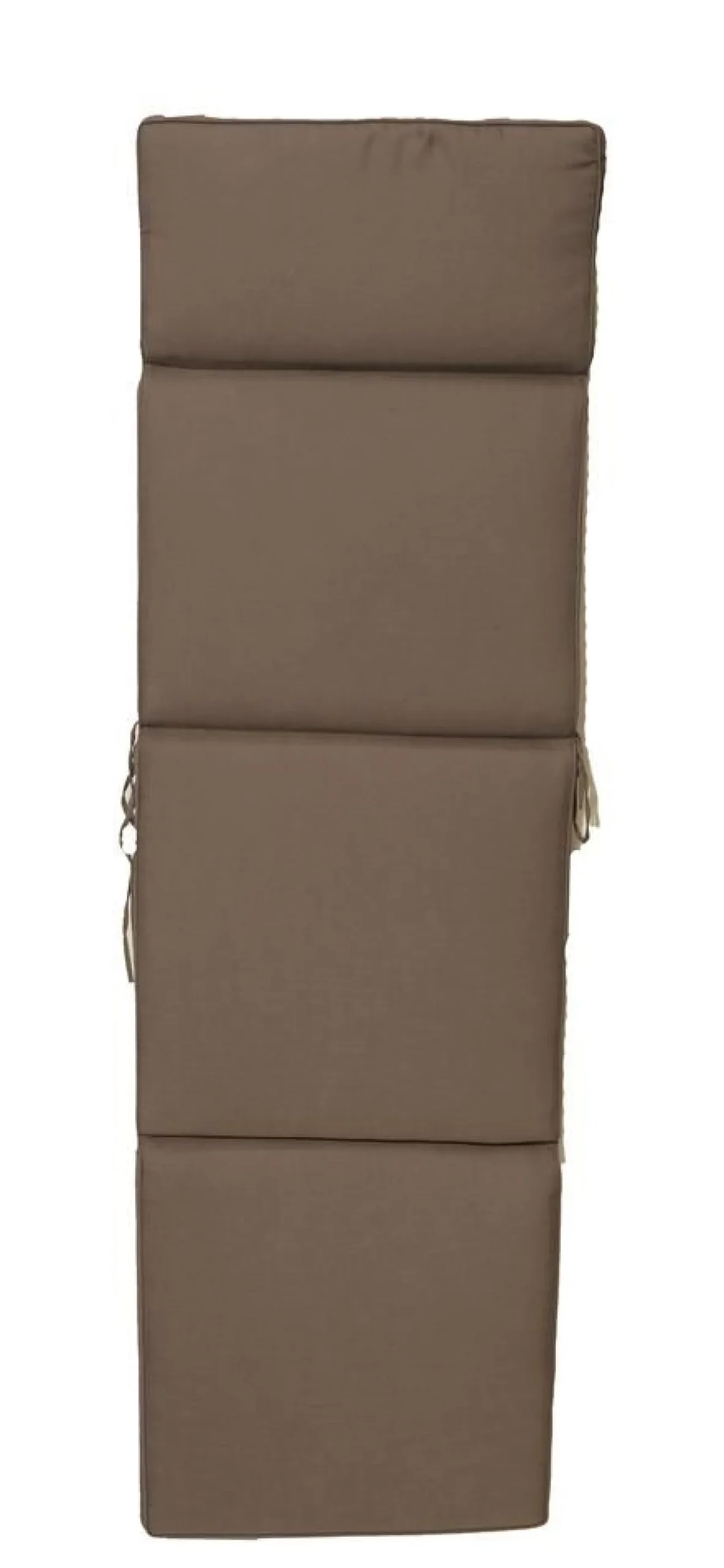 Liegestuhl mit Kissen - taupe