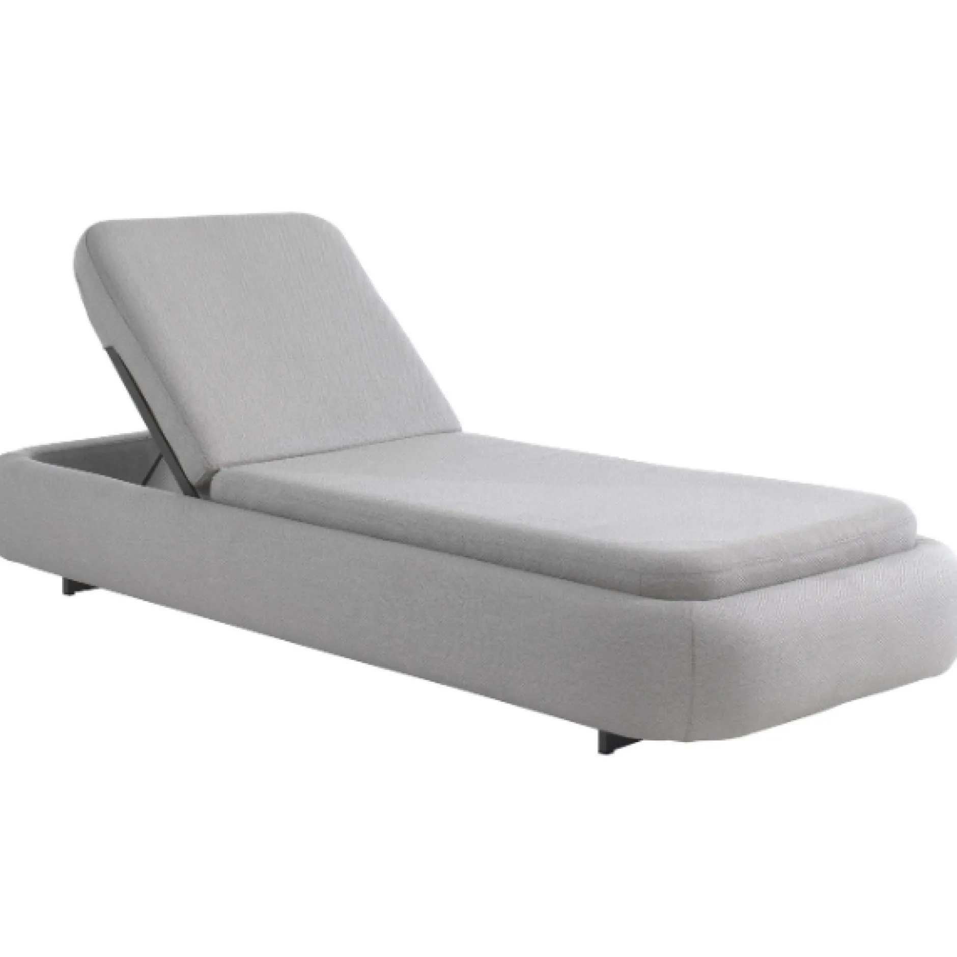 Liege Trieste Gescova - Aluminium anthrazit, Stoff grau, verstellbar