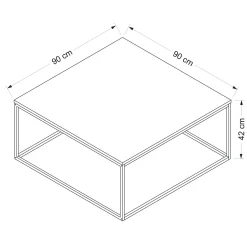 Loni Couchtisch | 100 % MELAMIN | Anthrazit