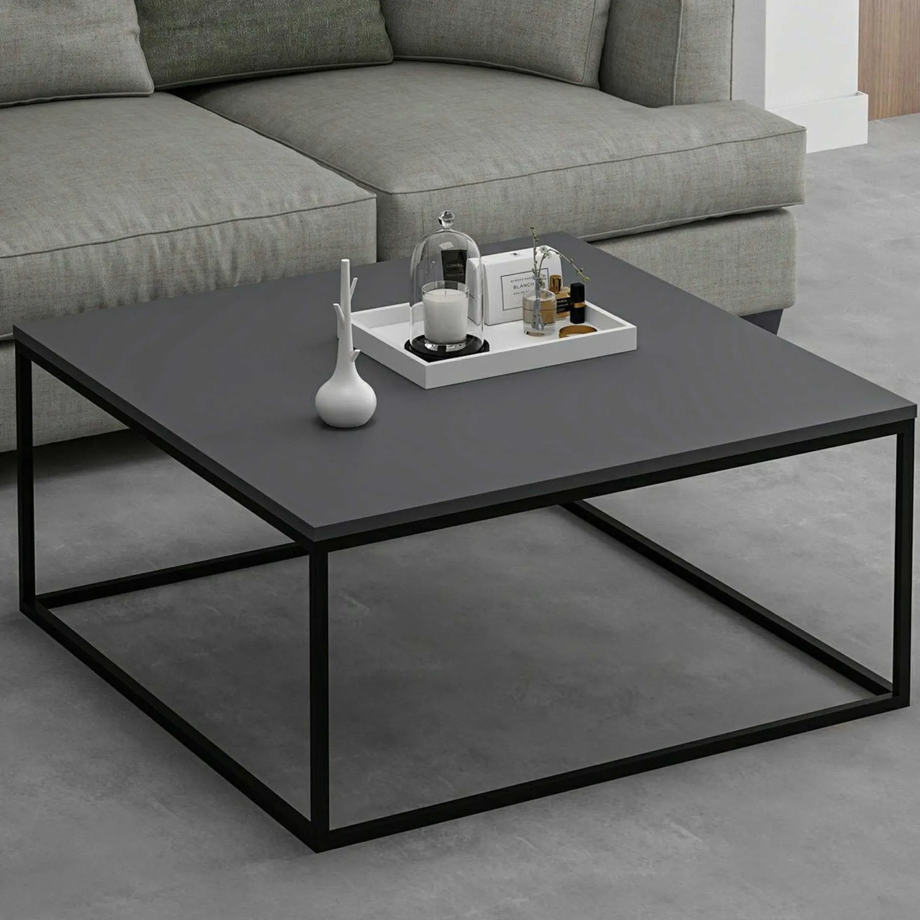 Loni Couchtisch | 100 % MELAMIN | Anthrazit