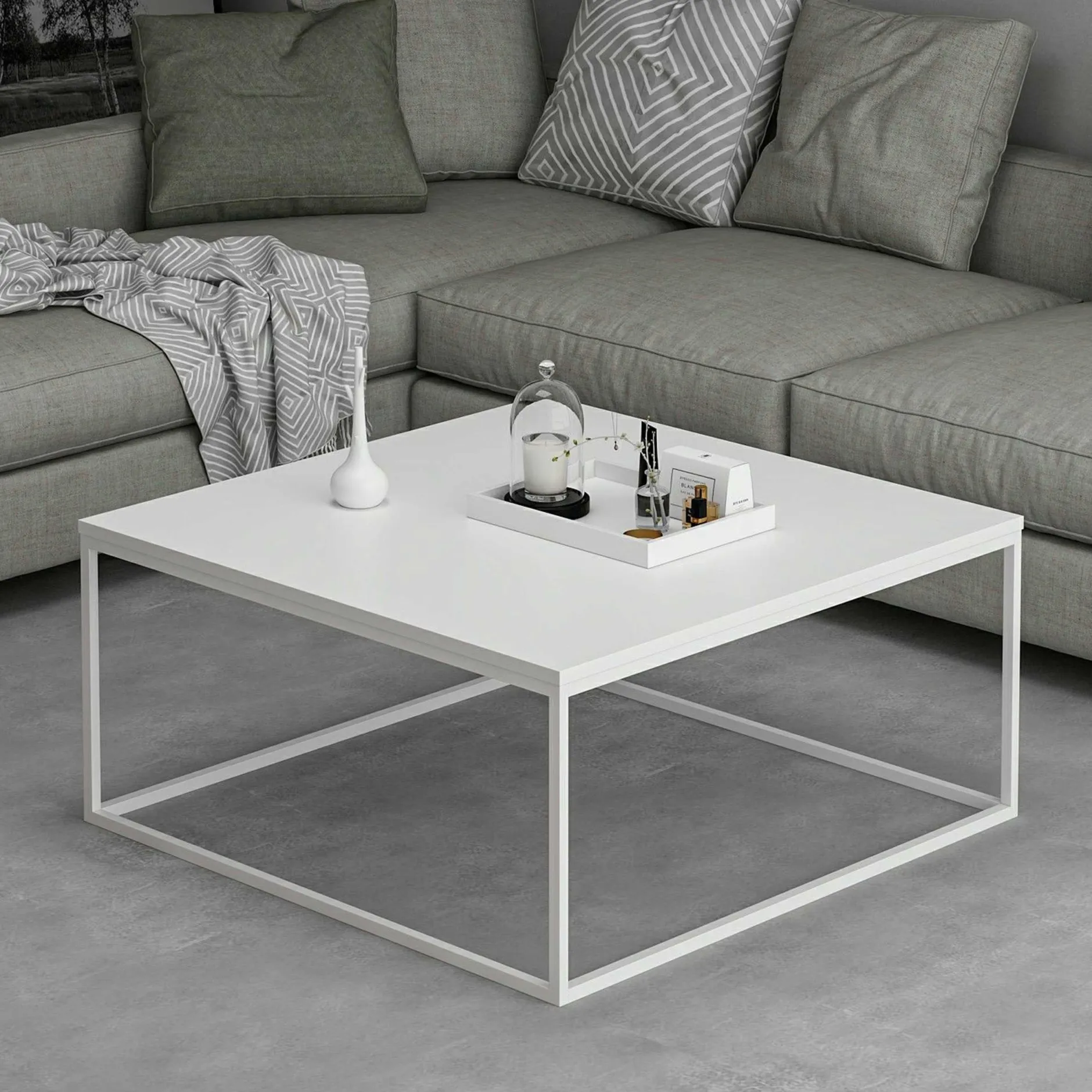 Loni Couchtisch | 100 % MELAMIN | Weiß