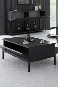 Lord Couchtisch | 100 % MELAMIN | Anthrazit, Schwarz