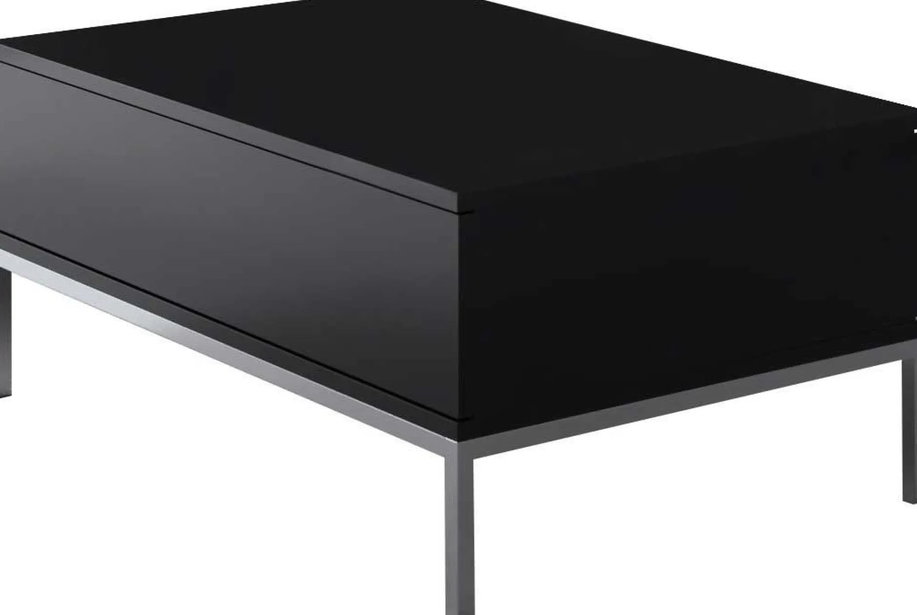 Lord Couchtisch | 100 % MELAMIN | Schwarz, Silber