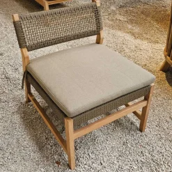 Lounge-Gartenstuhl Luna Gescova – Teakholz 60x69x68 cm Braun