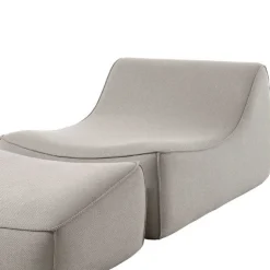 Loungesessel Garten Benito Gescova - Hellgrau - 92x125x66 cm