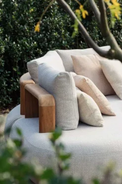 Loungeset Garten Mila Gescova - Hellgrau - Textilene