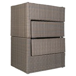 Loungeset Rossi - Polyrattan - grau