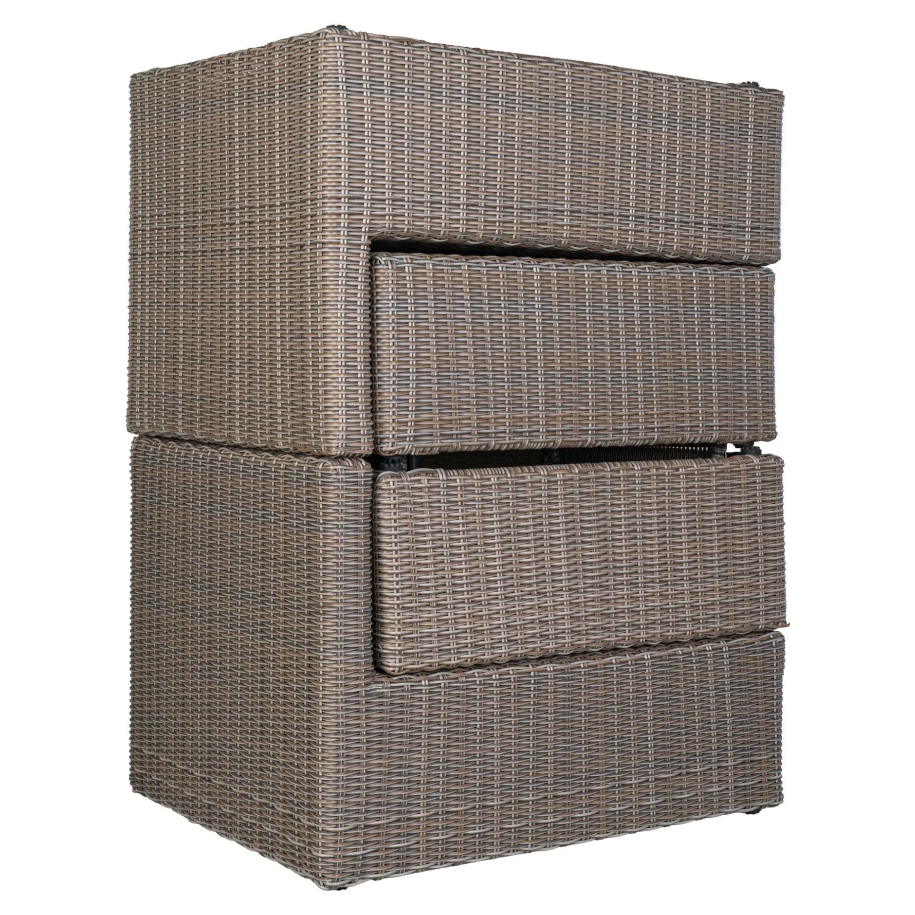 Loungeset Rossi - Polyrattan - grau