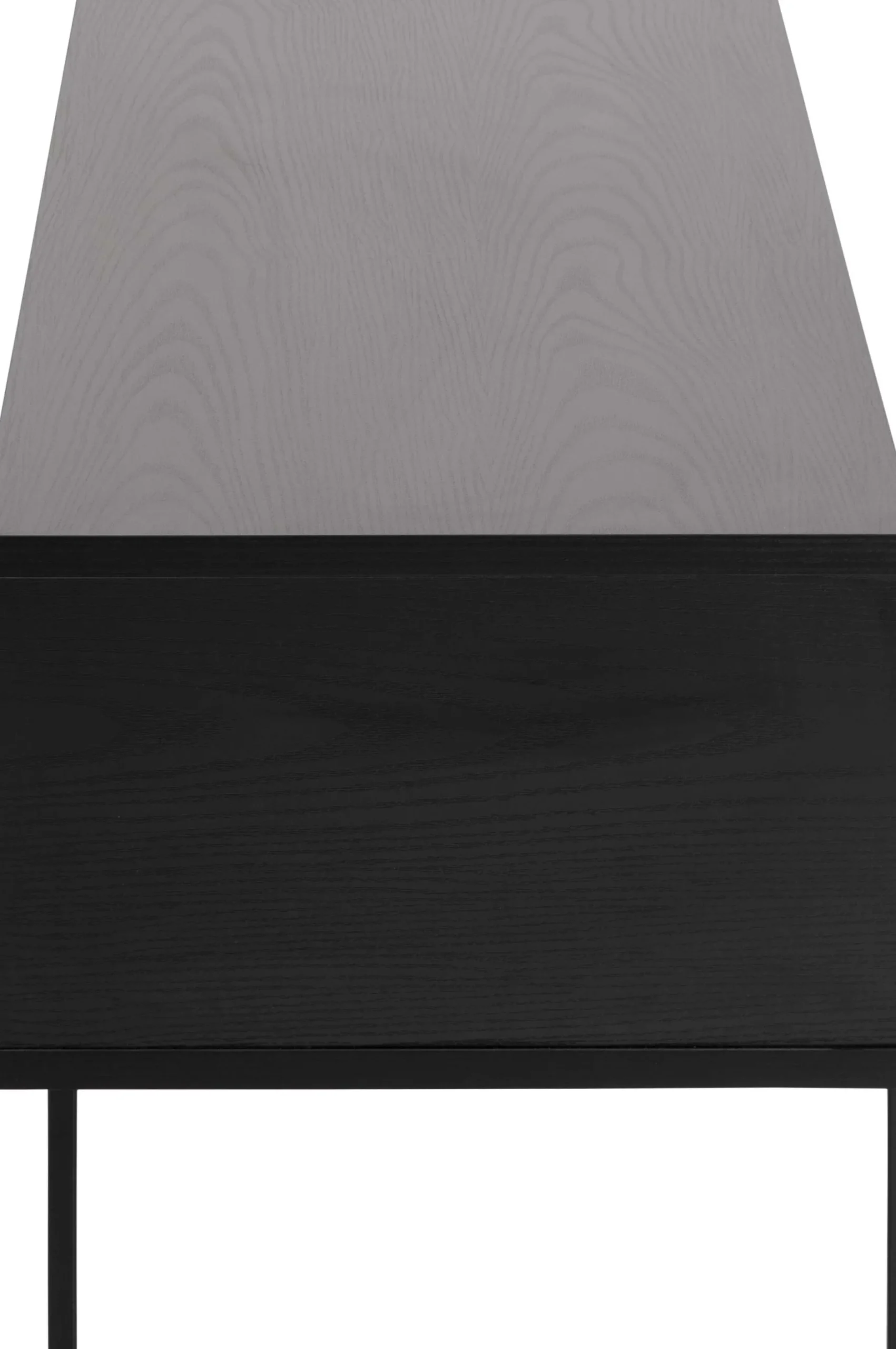 Lowboard Angus 140 cm mit Schiebetür - schwarz
