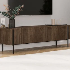 Lowboard Herman - 100% MELAMINE - Nussbaum - 160 x 45,6 x 31,4 cm