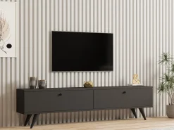 Lowboard Paris - 100% MELAMINE - Anthrazit - 160 x 40 x 25 cm