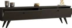 Lowboard Paris - 100% MELAMINE - Anthrazit - 160 x 40 x 25 cm