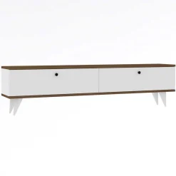 Lowboard Paris - 100% MELAMINE - Weiß - 160 x 35 x 25 cm