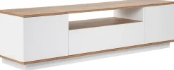 Lowboard Veramont - 100% MELAMINE - Weiß - 180 x 44,6 x 44,5 cm