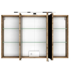 LunaBadezimmer : Spiegelschrank, Waschtischschrank, Säulenschrank - anthrazit/ocker