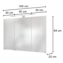 LunaBadezimmer : Spiegelschrank, Waschtischschrank, Säulenschrank - anthrazit/ocker