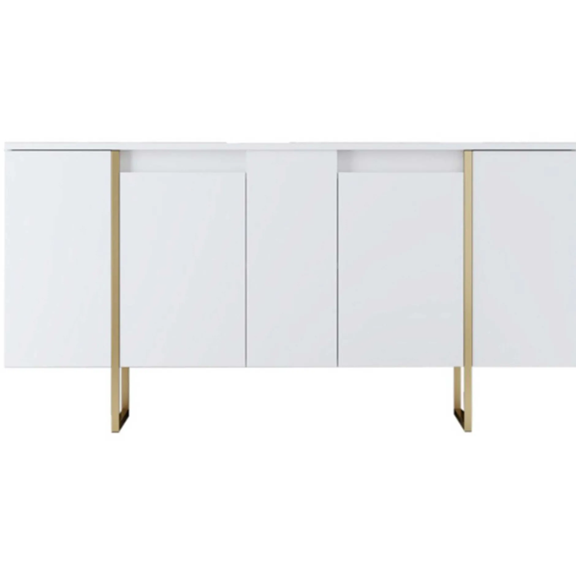 Luxe CO Konsole | 100 % MELAMIN | Weiß, Gold