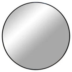 Madrid Schwarzer Spiegel - ø80 cm | Aluminium, Glas