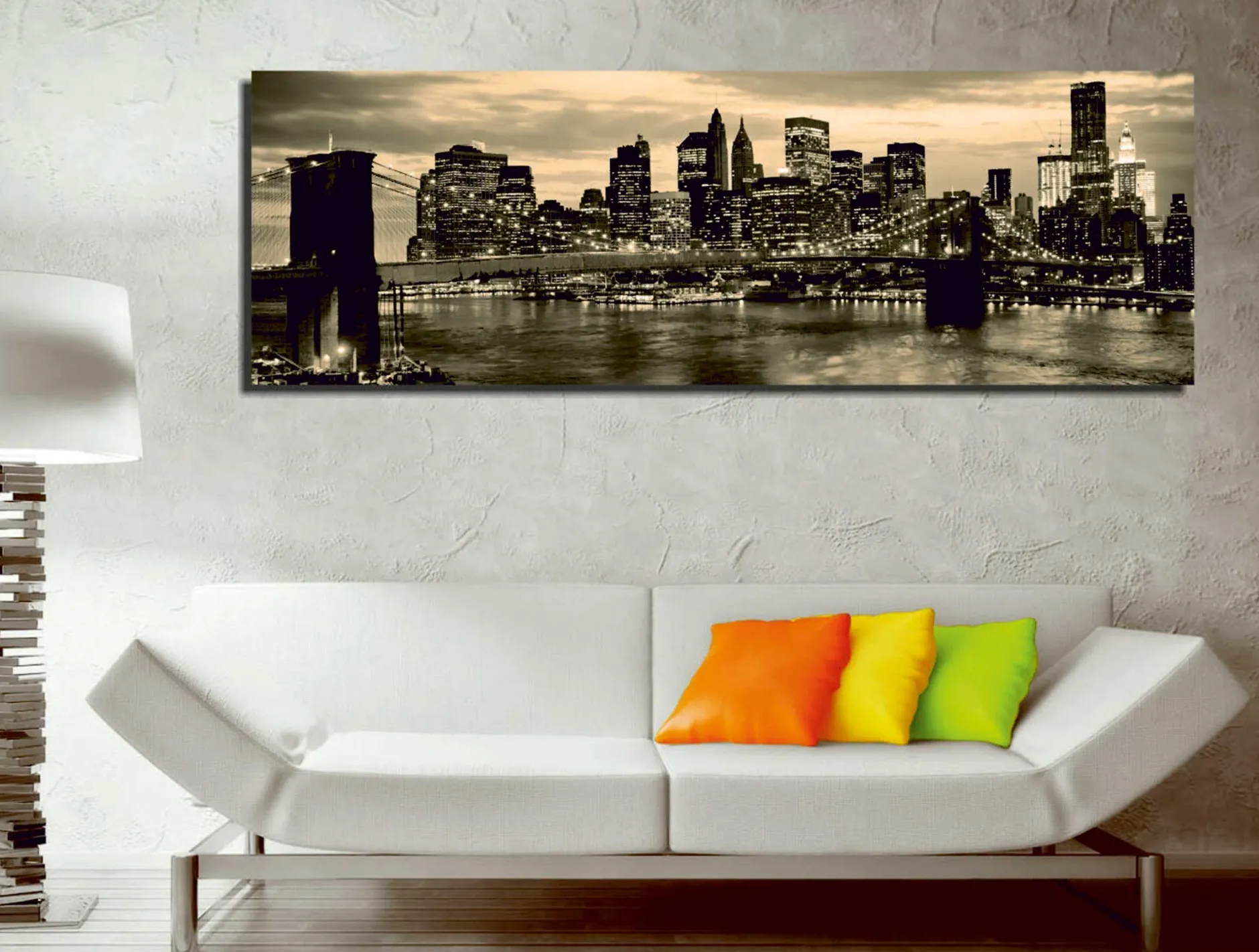 Majestic Dekoratives Leinwandbild | Holzrahmen | 30 x 80 cm