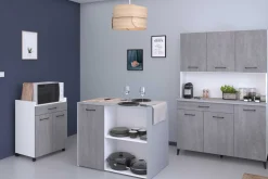 Maleficent Buffetschrank mit 6 Türen und 1 Schublade - Betonoptik