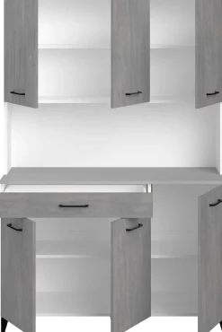 Maleficent Buffetschrank mit 6 Türen und 1 Schublade - Betonoptik
