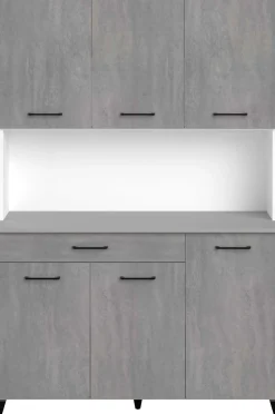 Maleficent Buffetschrank mit 6 Türen und 1 Schublade - Betonoptik