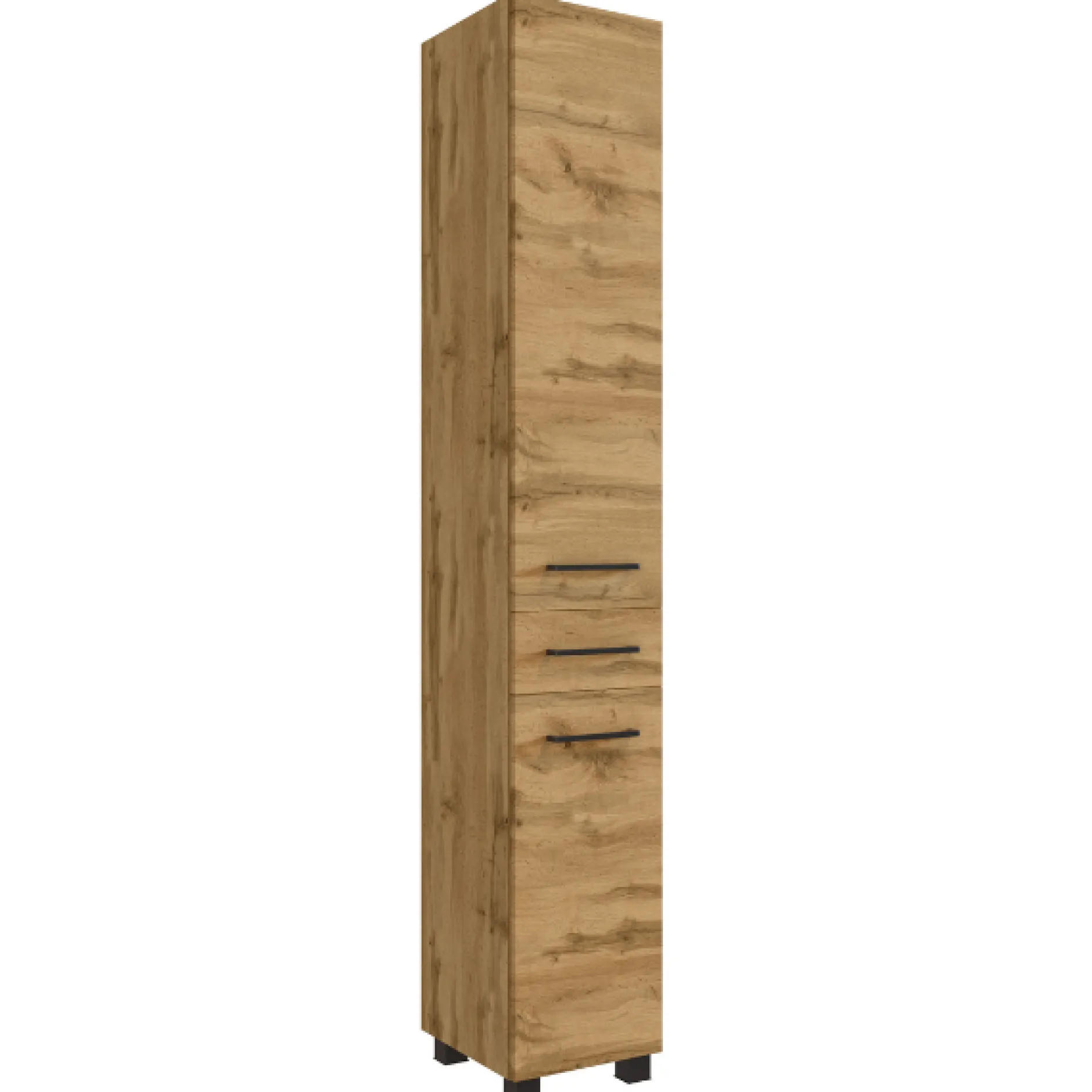 MalvoBadezimmer : Spiegelschrank, Waschbeckenschrank, Säulenschränke - Eiche