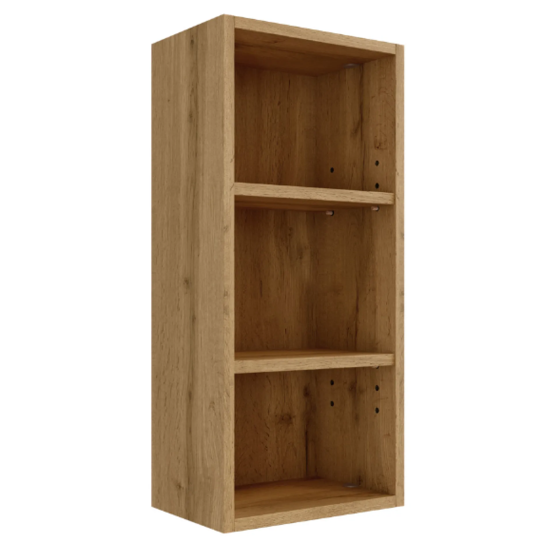 MalvoBadezimmer : Wandschränke, Spiegelschrank, Waschbeckenunterschrank, Säulenschrank, Regal - Eiche