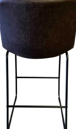 Mancia PU Dunkelbraun Barhocker - Vintage PU Polsterung | 99x48x56 cm