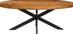 Mango Ovaler Holztisch Alexa - Metallgestell - 200 cm