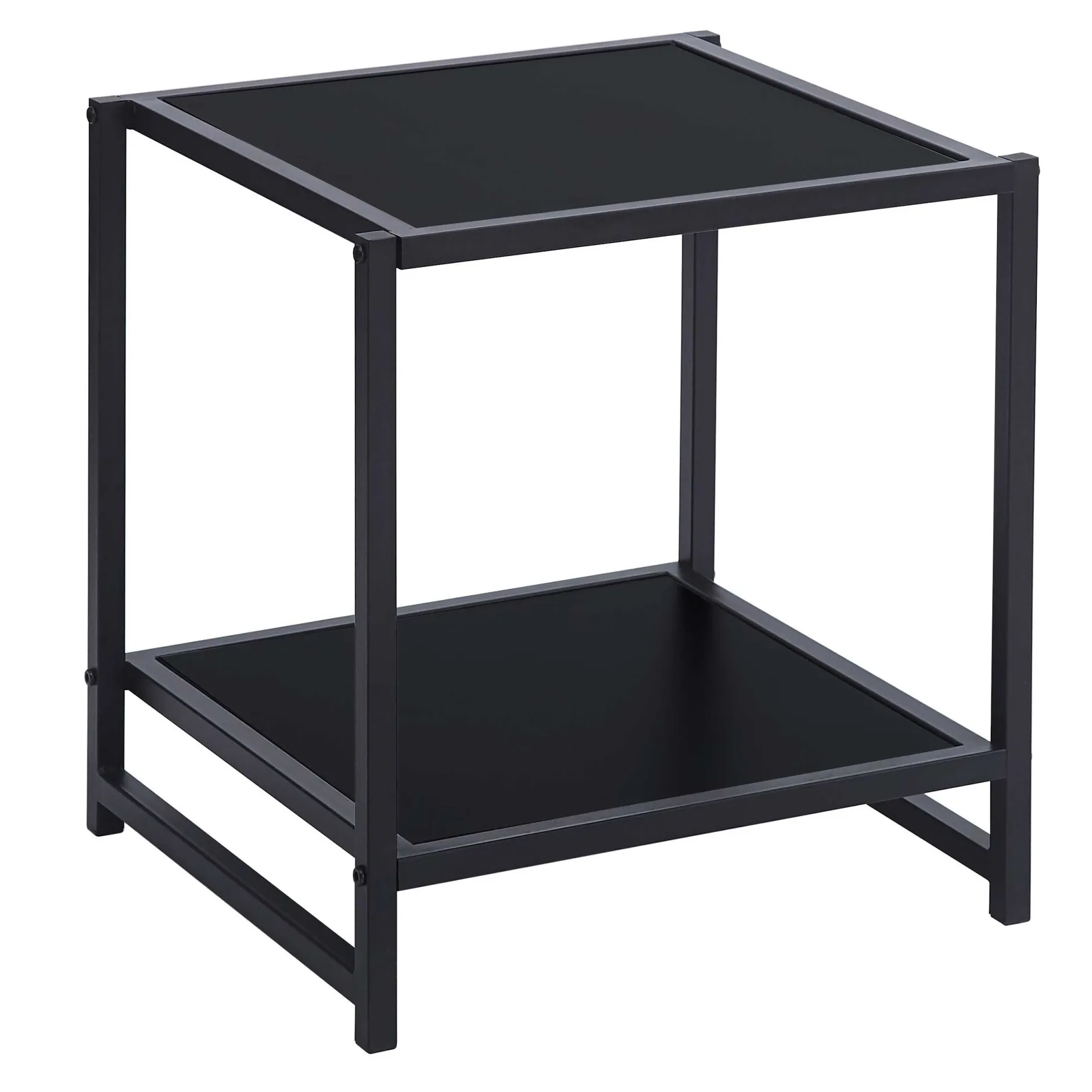 Marek Beistelltisch - 48x44x50cm - schwarzes Metall