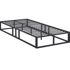 Marek Metall-Bettgestell - 90x200cm - mattschwarz