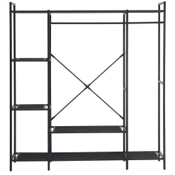 Marek Offener Kleiderschrank - 160x40x171cm - schwarzes Metall