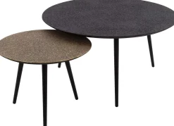 MariolaCouchtisch-Set -metallic/grau
