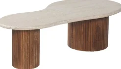 Marlon Couchtisch | 120 x 60 x 40 cm | Travertin Beige