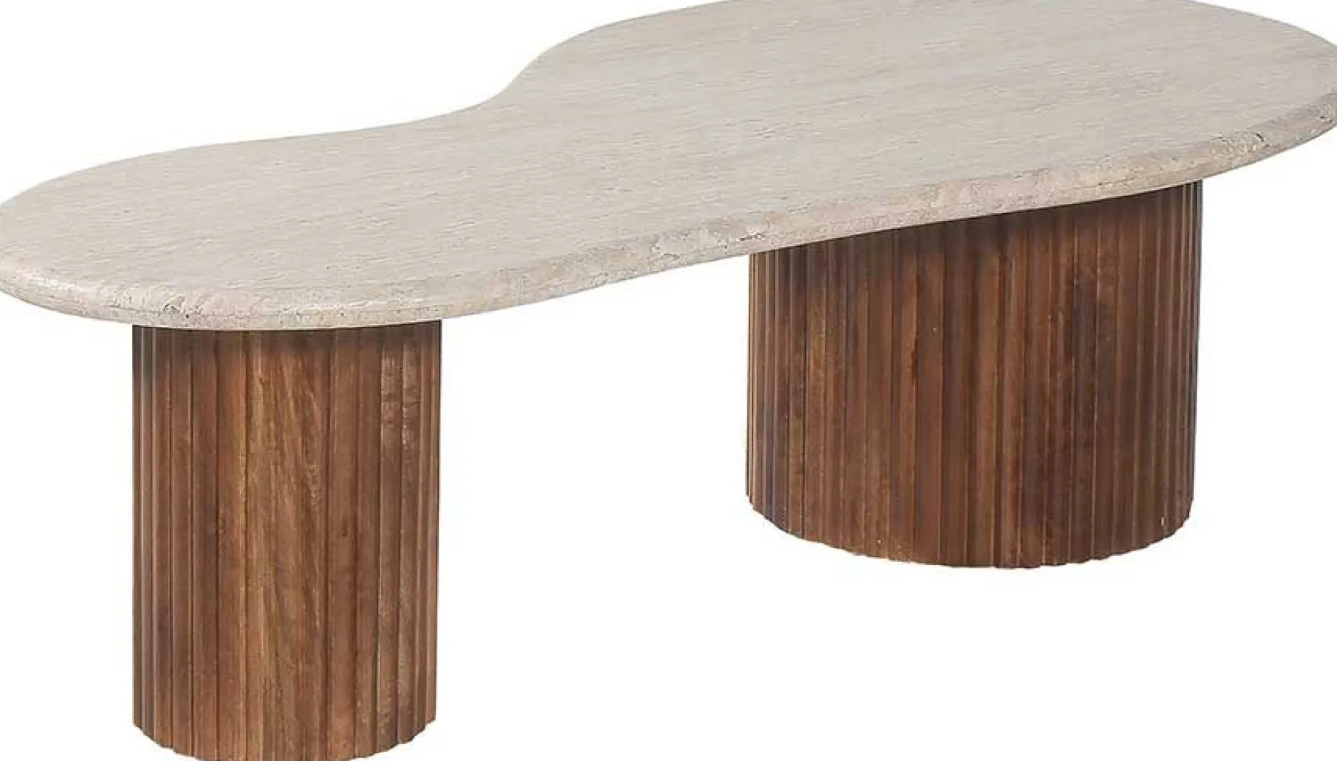 Marlon Couchtisch | 120 x 60 x 40 cm | Travertin Beige