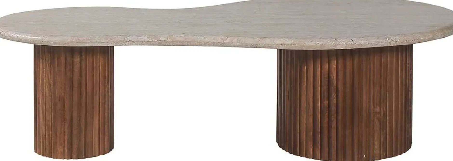 Marlon Couchtisch | 120 x 60 x 40 cm | Travertin Beige