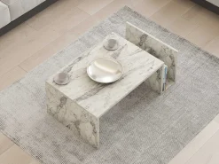 Memo Couchtisch | 100 % MELAMIN | Freesia-Marmor