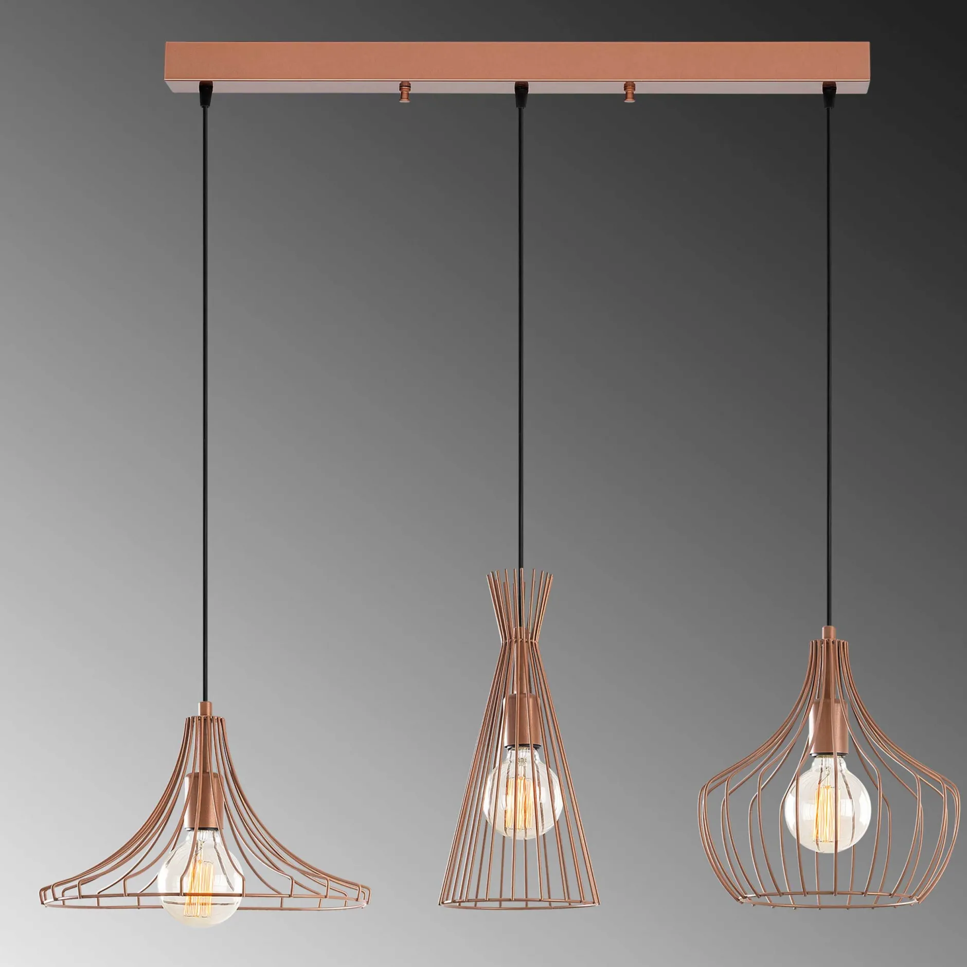 Mezopotamya Kronleuchter | METALLGEHÄUSE | Kupfer