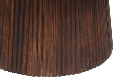 Miguel Runder Couchtisch 80cm Dunkelbraun