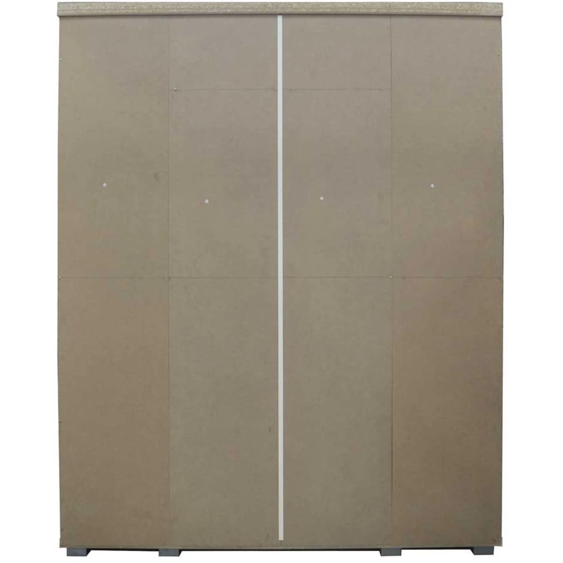 Mike 4-türiger Kleiderschrank: Weiß | 183x160x52cm